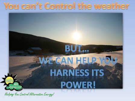Snowy Solar Sunshine Harness the Power!